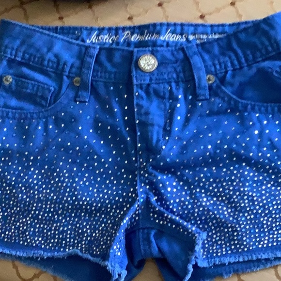 Justice premium shorts with rhinestones. Size 8R. Even has decorative bu… - Picture 7 of 11